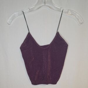 Elegant Shimmering Camisole in Deep Purple